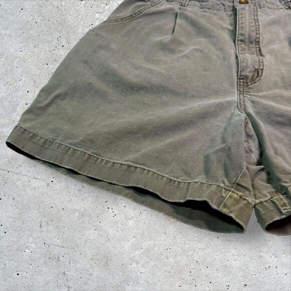 Royal Robbins 100% Cotton Hiking Shorts Women’s Sz 14 Vintage Olive Green - Picture 6 of 10